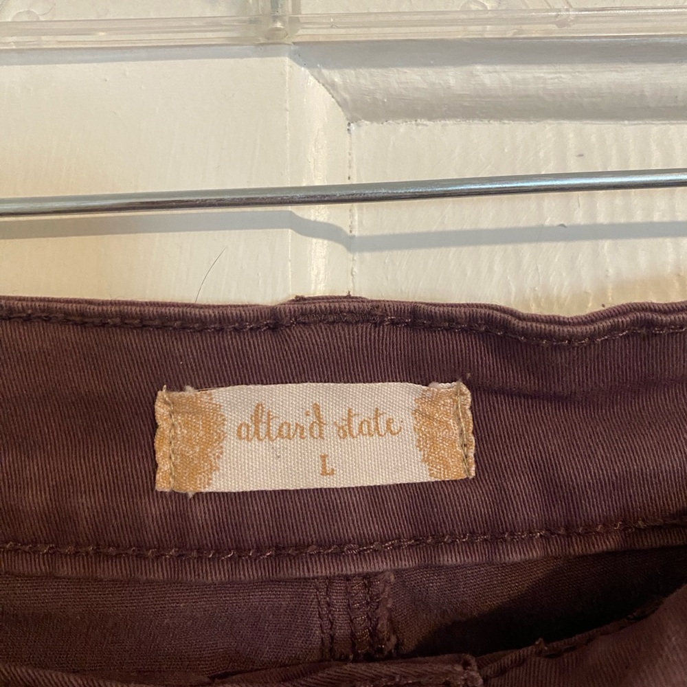 Button Front Mini Skirt - Picture 3 of 4